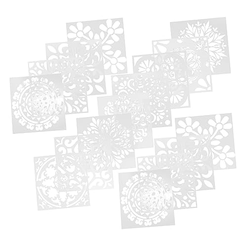 OSALADI 16 Stück Teiliges Mandala Malvorlagen für Kreative Zeichenwerkzeuge für Jungen und Mädchen Wiederverwendbare Schablonen für Farbenfrohe Malprojekte OSALADI 16 Stück Teiliges Mandala Malvorlagen für Kreative Zeichenwerkzeuge für Jungen und Mädchen Wiederverwendbare Schablonen für Farbenfrohe Malprojekte von OSALADI