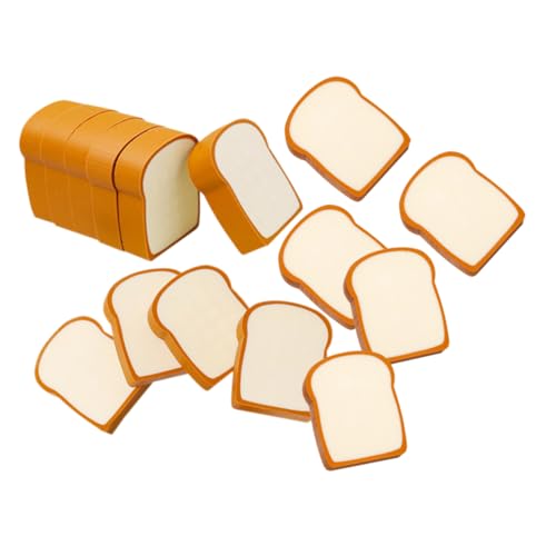 OSALADI 16 Stück Teiliges Niedlicher Toast Radiergummis aus Tpr Lustige Brot Radiergummis für Party Mitgebsel Schulbedarf und Kreative Deko Ideen von OSALADI