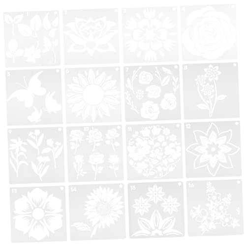 OSALADI 16 Stück Teiliges Set Sonnenblumen Malvorlagen Wiederverwendbare Schablonen für Diy Kunstprojekte Wandmalerei und Kreative Bastelarbeiten OSALADI 16 Stück Teiliges Set Sonnenblumen Malvorlagen Wiederverwendbare Schablonen für Diy Kunstprojekte Wandmalerei und Kreative Bastelarbeiten von OSALADI