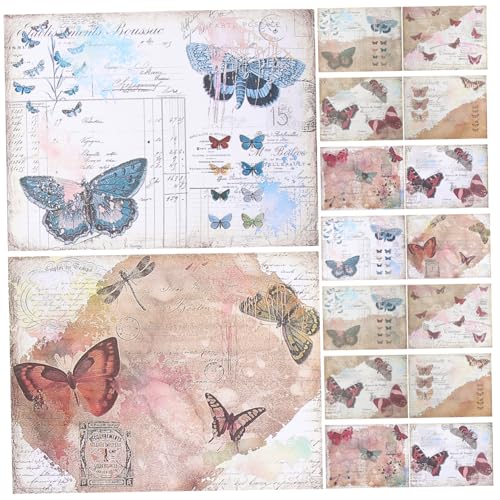 OSALADI 16 Stück Teiliges Vintage Scrapbooking Papier Großes Retro Bastelpapier mit Vielfältigen Mustern Dekoratives Motivpapier für Tagebuch Fotoalbum DIY Origami Grußkarten Vielseitig OSALADI 16 Stück Teiliges Vintage Scrapbooking Papier Großes Retro Bastelpapier mit Vielfältigen Mustern Dekoratives Motivpapier für Tagebuch Fotoalbum DIY Origami Grußkarten Vielseitig von OSALADI