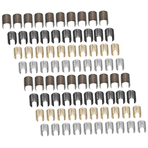 OSALADI 160Stücke Leder Seil Clips Crimp für Quasten Clips für DIY Schmuckherstellung Gunmetal und Antik für Taschen OSALADI 160Stücke Leder Seil Clips Crimp für Quasten Clips für DIY Schmuckherstellung Gunmetal und Antik für Taschen von OSALADI