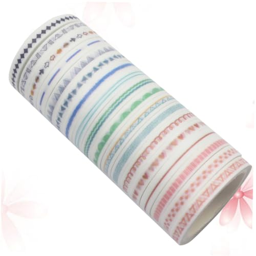 OSALADI 18 Rollen Diy Scrapbook Klebeband Kreative Muster Washi Tape für Scrapbooking Kunsthandwerk und Dekoration Schmal für Bastelprojekte OSALADI 18 Rollen Diy Scrapbook Klebeband Kreative Muster Washi Tape für Scrapbooking Kunsthandwerk und Dekoration Schmal für Bastelprojekte von OSALADI