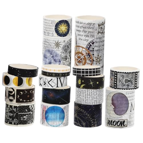 OSALADI 18 Rollen Vintage Style Washi Tape Dekorative Klebebänder für Scrapbooking DIY Projekte Geschenkverpackungen und Journaling Zubehör für Bastel OSALADI 18 Rollen Vintage Style Washi Tape Dekorative Klebebänder für Scrapbooking DIY Projekte Geschenkverpackungen und Journaling Zubehör für Bastel von OSALADI
