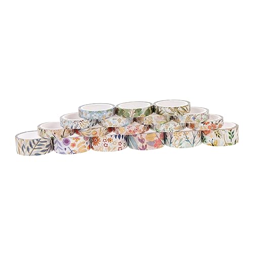 OSALADI 18 Rollen Washi Tape Dekoratives Klebeband mit Goldfolie für Diy Handwerk Scrapbooking und Planer Einfache Anwendung Rückstandslos Ablösbar für Kreative Projekte OSALADI 18 Rollen Washi Tape Dekoratives Klebeband mit Goldfolie für Diy Handwerk Scrapbooking und Planer Einfache Anwendung Rückstandslos Ablösbar für Kreative Projekte von OSALADI