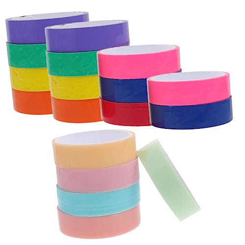 OSALADI 18 Rollen klebriges Ballband Klebebänder Klebeband farbige Bänder farbige Kugelbänder farbiges Band klebrige ball DIY tapes selbstklebende Kugelbänder neuartige Ballbänder Plastik OSALADI 18 Rollen klebriges Ballband Klebebänder Klebeband farbige Bänder farbige Kugelbänder farbiges Band klebrige ball DIY tapes selbstklebende Kugelbänder neuartige Ballbänder Plastik von OSALADI