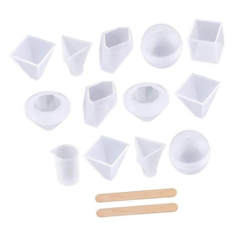 OSALADI 18 Stück Teiliges DIY Silikon Gießform Set mit Messbechern für Kreative Bastelprojekte Resin Seife Kerzen für Besondere Anlässe und OSALADI 18 Stück Teiliges DIY Silikon Gießform Set mit Messbechern für Kreative Bastelprojekte Resin Seife Kerzen für Besondere Anlässe und von OSALADI