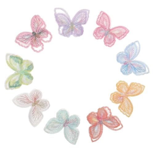 OSALADI 18 Stück Teiliges Organza-spitzen-schmetterlingsapplikationen Doppellagige Bestickte Stoff-patches zum Aufbügeln und Aufnähen Vielseitige Diy-dekoration für Kleidung Rucksäcke OSALADI 18 Stück Teiliges Organza-spitzen-schmetterlingsapplikationen Doppellagige Bestickte Stoff-patches zum Aufbügeln und Aufnähen Vielseitige Diy-dekoration für Kleidung Rucksäcke von OSALADI