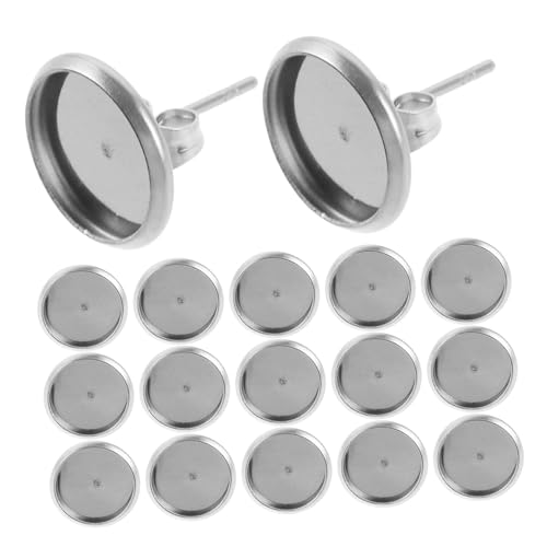 OSALADI 180 Stück Edelstahl Ohrstecker Rohlinge Flach Rund Tablett Fassungslünette Metall Ohrstecker Grundplatte für DIY Schmuckherstellung Leicht Robust Vielseitig für Designs OSALADI 180 Stück Edelstahl Ohrstecker Rohlinge Flach Rund Tablett Fassungslünette Metall Ohrstecker Grundplatte für DIY Schmuckherstellung Leicht Robust Vielseitig für Designs von OSALADI