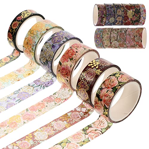 OSALADI 18Rollen Washi Tape mit Blumenmuster DIY Kreative Dekorative Klebebänder für Scrapbooking Tagebuch und Handwerksprojekte Designs für Vielseitige Anwendungen OSALADI 18Rollen Washi Tape mit Blumenmuster DIY Kreative Dekorative Klebebänder für Scrapbooking Tagebuch und Handwerksprojekte Designs für Vielseitige Anwendungen von OSALADI