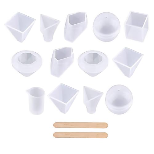 OSALADI 18Stücke DIY Silikonformen Set Teilig Gussformen für Schmuck Gießharz und Kunstprojekte Waschbar und Wiederverwendbar Kompatibel mit Epoxidharz und Mehr OSALADI 18Stücke DIY Silikonformen Set Teilig Gussformen für Schmuck Gießharz und Kunstprojekte Waschbar und Wiederverwendbar Kompatibel mit Epoxidharz und Mehr von OSALADI