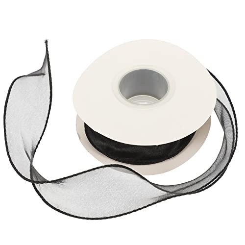 OSALADI 1Rolle Breites Wellenband Schwarzem Organza DIY Geschenkband Für Blumenarrangements Bastelarbeiten Und Geschenkverpackungen Festband Für Dekorationen OSALADI 1Rolle Breites Wellenband Schwarzem Organza DIY Geschenkband Für Blumenarrangements Bastelarbeiten Und Geschenkverpackungen Festband Für Dekorationen von OSALADI