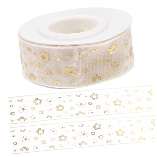 OSALADI 1Rolle Brötchen Festival Geschenkband Multifunktionales Waschbares Band Chiffon mit Goldenen Akzenten für DIY Dekoration und Strapazierfähig OSALADI 1Rolle Brötchen Festival Geschenkband Multifunktionales Waschbares Band Chiffon mit Goldenen Akzenten für DIY Dekoration und Strapazierfähig von OSALADI