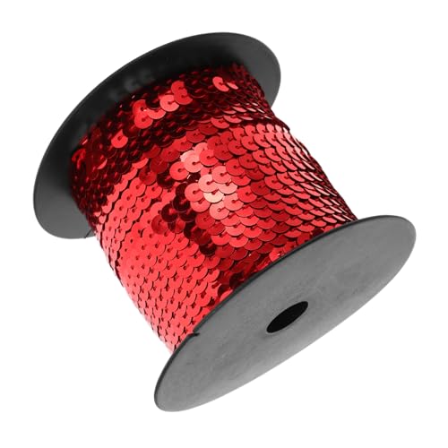OSALADI 1Rolle DIY Paillettenband Elastisches Paillettenbesatz Zubehör für Projekte Strapazierfähig und Vielseitig Einsetzbar für Dekorationen und Stoffarbeiten von OSALADI