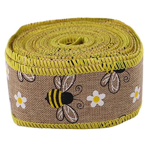 OSALADI 1Rolle Dekoratives Bienenband Geschenkband für DIY Handwerk Yards Pastellfarben Robustes Material für Verpackungen und Frühlingsdekorationen OSALADI 1Rolle Dekoratives Bienenband Geschenkband für DIY Handwerk Yards Pastellfarben Robustes Material für Verpackungen und Frühlingsdekorationen von OSALADI
