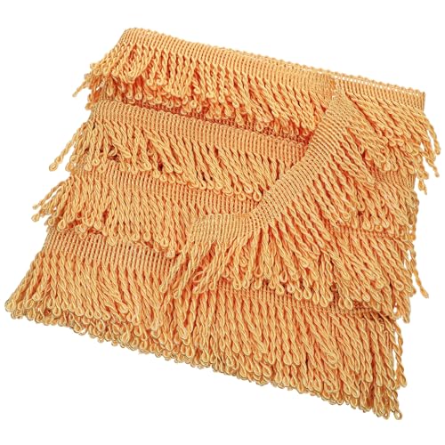 OSALADI 1Rolle Fransen Quaste Trim Elegantes Nähmaterial Für Vorhänge Sofa Und Kissentextilien Hochwertigem Lang Für DIY Projekte von OSALADI