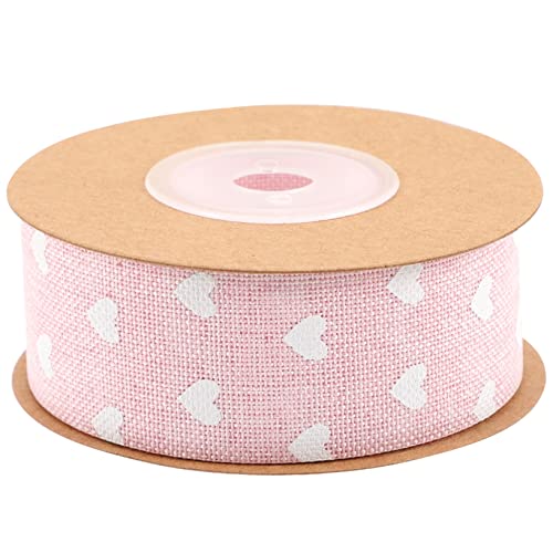 OSALADI 1Rolle Valentinstags Herzband Liebevolles Herzmuster Geschenkband Yards Hochdichtes Leinenimitat für DIY Dekorationen Geschenkverpackungen und Blumenarrangements OSALADI 1Rolle Valentinstags Herzband Liebevolles Herzmuster Geschenkband Yards Hochdichtes Leinenimitat für DIY Dekorationen Geschenkverpackungen und Blumenarrangements von OSALADI