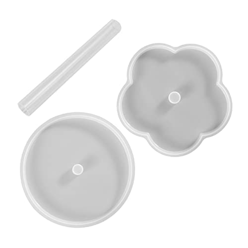 OSALADI 1Satz DIY Silikon Untersetzer Formen Form Gießformen für Handwerksprojekte Hochwertigem und Leicht zu Reinigendem Silikon für Herstellung von OSALADI
