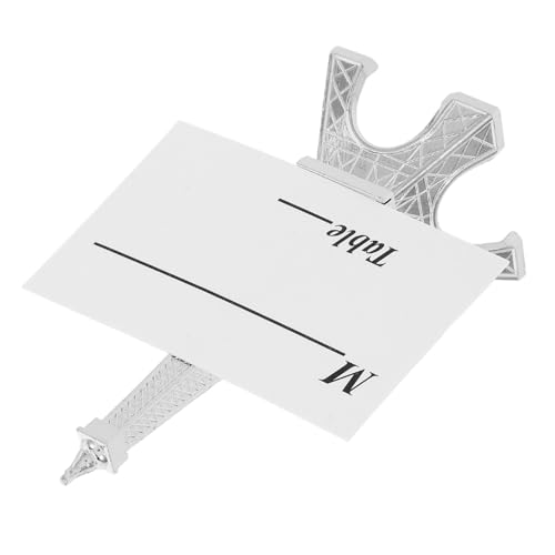 OSALADI 1Satz Kartenhalter für Fotos Memos Eiffelturm Design Stabiler Clip Ständer für Hochzeiten Tischdekoration Events Langlebig Tragbar OSALADI 1Satz Kartenhalter für Fotos Memos Eiffelturm Design Stabiler Clip Ständer für Hochzeiten Tischdekoration Events Langlebig Tragbar von OSALADI