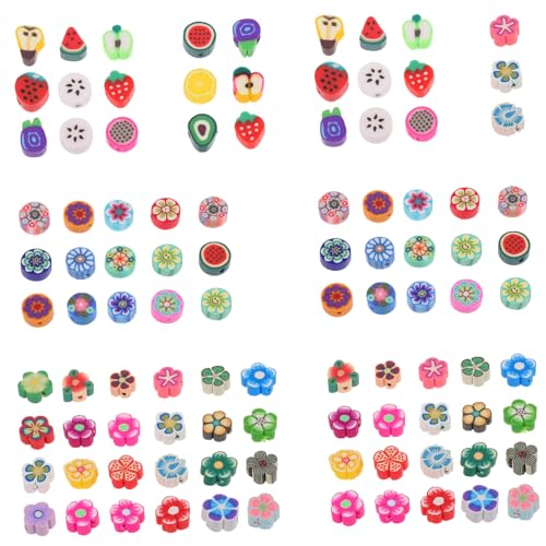 OSALADI 1Satz Mischfarben Cartoon Design Polymer Perlen für Armbänder und Schmuckherstellung für Bastelprojekte mit Familie und Freunden von OSALADI