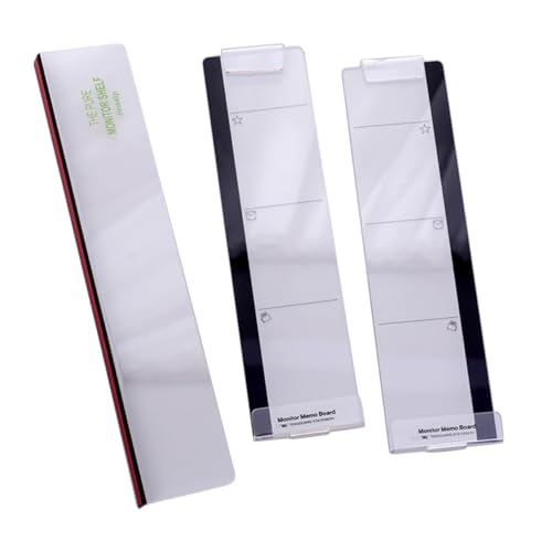 OSALADI 1Satz Monitor Memo Board für Computerbildschirm Teiliges Transparente Notizen für Büroerinnerungen Einfach Anzubringen mit Platz für Handy Praktische Nutzung von OSALADI