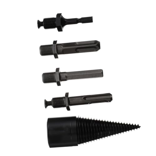 OSALADI 1Satz Teiliges Kegelbohrer für Hochtemperaturbeständiger Holzspalter mit Skid Groove Design für Effizientes Arbeiten von OSALADI