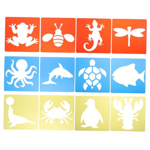 OSALADI 1Satz Tierschablonen Wiederverwendbare Malvorlagen für DIY Projekte Kinderfreundlich Waschbar und Sicher für Jungen für Malerei OSALADI 1Satz Tierschablonen Wiederverwendbare Malvorlagen für DIY Projekte Kinderfreundlich Waschbar und Sicher für Jungen für Malerei von OSALADI
