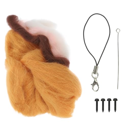 OSALADI 1Satz Wollfilz DIY für Hundeornamente Corgi Puppen Bastelmaterialien Nadelfilz Handwerk für Anfänger und Fortgeschrittene Hochwertiges von OSALADI