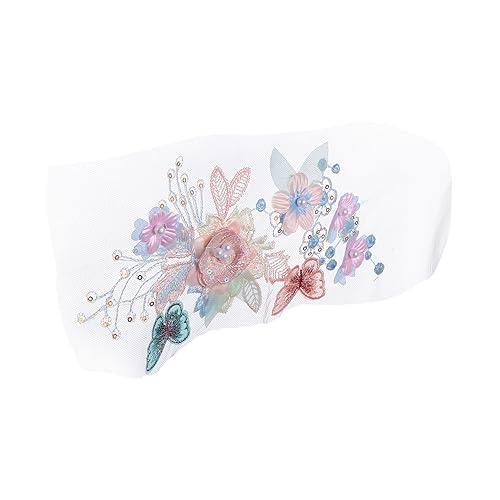 OSALADI 1Stück Blumenstickerei Applikation Handgefertigte Stoffpatches für DIY Kleidung Dekoration und Bastelprojekte Leuchtenden Farben für Designs von OSALADI