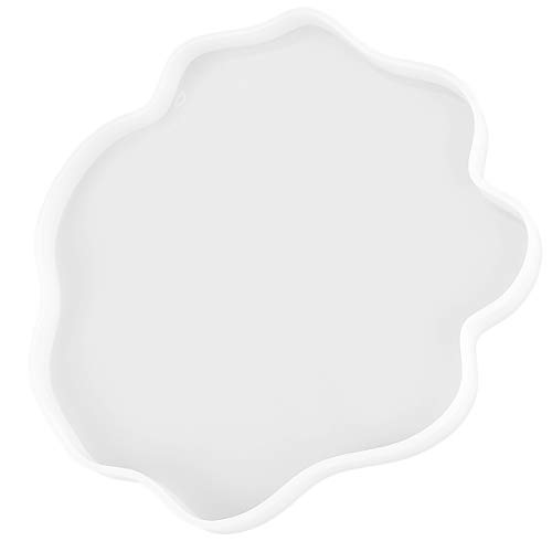 OSALADI 1Stück DIY Kristall Epoxidharz Silikonform für Untersetzer und Tischdekoration Unregelmäßige Spitzenform Langlebig und Einfach zu Entformen für Bastelprojekte von OSALADI