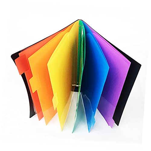 OSALADI 1Stück Regenbogenfarbiger Dateiordner aus Hochwertigem mit Snap Verschluss Organisieren Dokumenten für Büro und Schule OSALADI 1Stück Regenbogenfarbiger Dateiordner aus Hochwertigem mit Snap Verschluss Organisieren Dokumenten für Büro und Schule von OSALADI