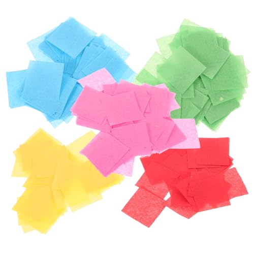 OSALADI 1tasche Bunte Seidenpapier Mosaik Quadrate Bastelpapier Für Diy Scrapbooking Tischkonfetti Leicht Sicher Für Kreative Projekte von OSALADI