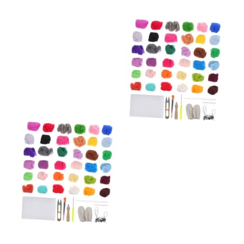 OSALADI 2 Boxen Nadelfilz Set für Anfänger Farben Filzwolle Farbe Aufbewahrungsbox für Diy Handwerk Bastelbedarf Filzen von Tieren und Spielzeugen OSALADI 2 Boxen Nadelfilz Set für Anfänger Farben Filzwolle Farbe Aufbewahrungsbox für Diy Handwerk Bastelbedarf Filzen von Tieren und Spielzeugen von OSALADI