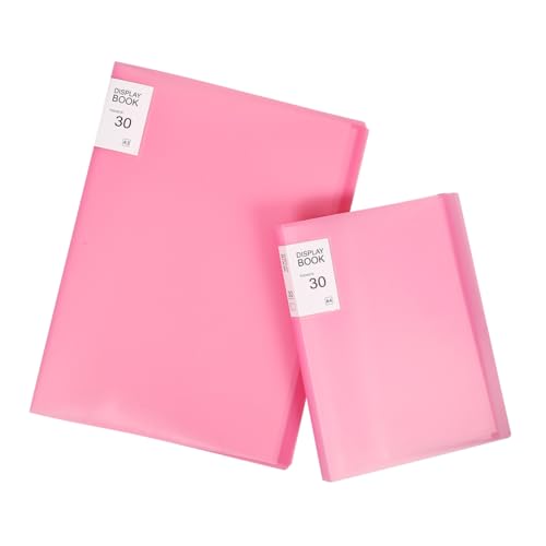 OSALADI 2 Diamantmalerei-Aufbewahrungsbuch Zeichnung Anzeige Portfolio-Buch Ausstellungsbuch Aufbewahrungsorganisator für Kunstbedarf Aufbewahrung von Diamantkunst Malbuch Plastik Rosa von OSALADI