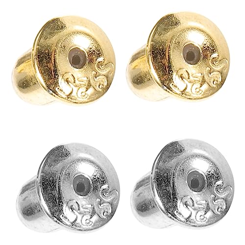 OSALADI 2 Paare Ohrringverschlüsse aus Silber und Gold Hypoallergene Ohrstecker Stopper Stabile DIY Ohrstecker Verschlüsse Einfach zu Verwenden Geeignet für Schmuckherstellung und OSALADI 2 Paare Ohrringverschlüsse aus Silber und Gold Hypoallergene Ohrstecker Stopper Stabile DIY Ohrstecker Verschlüsse Einfach zu Verwenden Geeignet für Schmuckherstellung und von OSALADI
