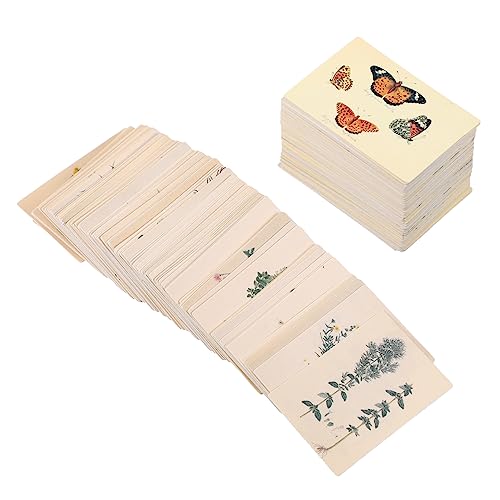 OSALADI 2 Packungen Material Für Taschencollagen Retro-memo Botanisch Scrapbook-materialien Sammelalbum Liefert Papier Collage-material-memo Mini-memo Handbuch Aufkleber Weißer Karton von OSALADI