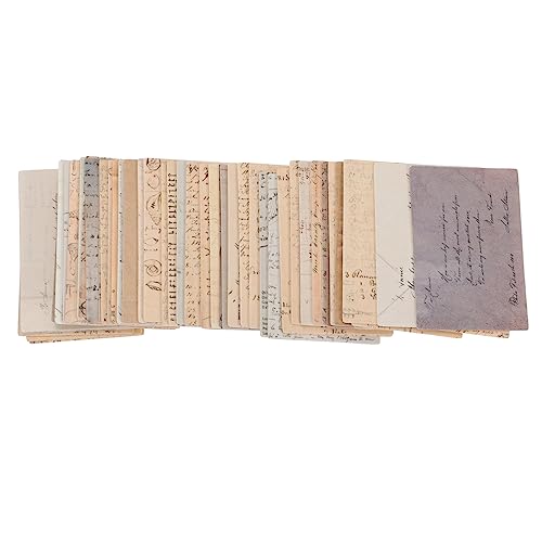 OSALADI 2 Packungen Notizkarte Papier handgefertigt aufkleber Collage-Karten Retro-Memo Nachrichtenkarten Mini-Schreibkarten Collage-Material-Memo Mini-Memo Weißer Karton von OSALADI