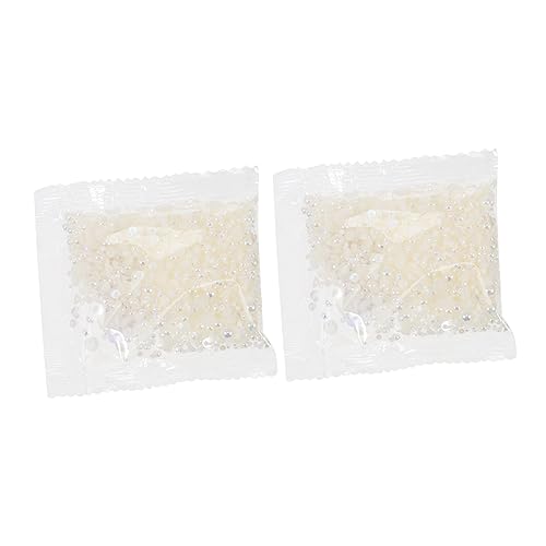 OSALADI 2 Packungen Pack Halbkreis Perlen Diy Bastelzubehör Kunststoffperlen Elfenbeinfarben für Schmuckherstellung und Projekte für Armbänder und Dekorationen OSALADI 2 Packungen Pack Halbkreis Perlen Diy Bastelzubehör Kunststoffperlen Elfenbeinfarben für Schmuckherstellung und Projekte für Armbänder und Dekorationen von OSALADI