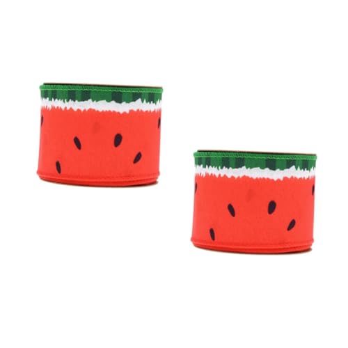 OSALADI 2 Rollen Bande dekorative Materialien Wassermelonenband Grosgrain Ribbon Fruchtband Bänder mit Wassermelonendruck Satinband geschenkband Buntes Band bedrucktes Band Anti-Betäubung OSALADI 2 Rollen Bande dekorative Materialien Wassermelonenband Grosgrain Ribbon Fruchtband Bänder mit Wassermelonendruck Satinband geschenkband Buntes Band bedrucktes Band Anti-Betäubung von OSALADI