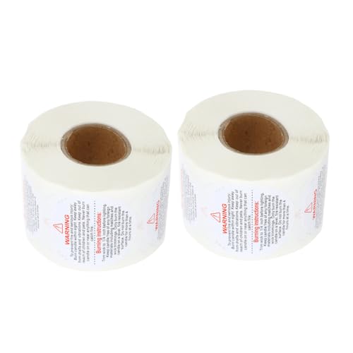 OSALADI 2 Rollen Candle Warning Labels Sicherheitsaufkleber für Kerzenbehälter pro Rolle Klare Druckqualität für Wachs Schmelzen und Kerzenherstellung OSALADI 2 Rollen Candle Warning Labels Sicherheitsaufkleber für Kerzenbehälter pro Rolle Klare Druckqualität für Wachs Schmelzen und Kerzenherstellung von OSALADI