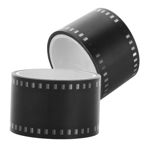 OSALADI 2 Rollen DIY Dekoratives Filmstreifen Klebeband Vintage Design Vielseitig Einsetzbar für Scrapbooking Journals Fotoalben Notizbücher Kreative Bastelprojekte von OSALADI