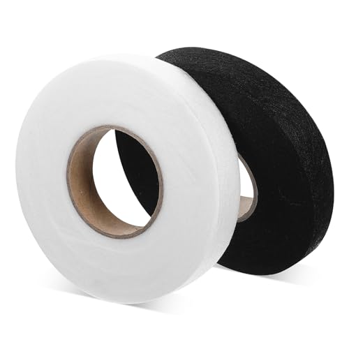 OSALADI 2 Rollen Doppelseitiges Bügelband Unsichtbares Saumband für Stoff Nahtband zum Aufbügeln Stark Haftendes Textilkleber Tape für Kleidung und Reparaturen von OSALADI