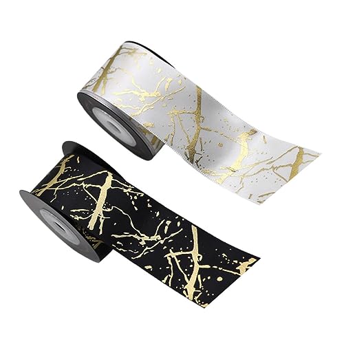 OSALADI 2 Rollen Goldene Verpackungsbänder für Geschenkverpackungen Breit mit Glänzendem Bronziertem Design für Geburtstagsfeiern Blumensträuße und Diy Dekorationen OSALADI 2 Rollen Goldene Verpackungsbänder für Geschenkverpackungen Breit mit Glänzendem Bronziertem Design für Geburtstagsfeiern Blumensträuße und Diy Dekorationen von OSALADI