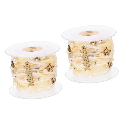 OSALADI 2 Rollen Hochzeitsdekorationsband Hochzeitsdekorationen Party wünschen dekorativ Braut- Dusche Stoffbänder Band für die Hochzeit Schleifenzubehör Verpackungsbänder Polyester Golden OSALADI 2 Rollen Hochzeitsdekorationsband Hochzeitsdekorationen Party wünschen dekorativ Braut- Dusche Stoffbänder Band für die Hochzeit Schleifenzubehör Verpackungsbänder Polyester Golden von OSALADI