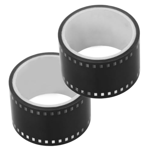 OSALADI 2 Rollen Künstlerisches Filmstreifen Klebeband Dekoratives DIY Tape für Scrapbooking und Journaling Vintage Stil Leicht Anzuwenden für Kreative Projekte und Dekoration von OSALADI