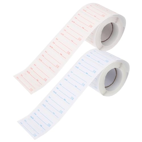 OSALADI 2 Rollen Lebensmittellabels Selbstklebende Etiketten für Vorratsbehälter Gefrieretiketten mit Beschriften für Gläser und Aufbewahrung Rot und Blau OSALADI 2 Rollen Lebensmittellabels Selbstklebende Etiketten für Vorratsbehälter Gefrieretiketten mit Beschriften für Gläser und Aufbewahrung Rot und Blau von OSALADI