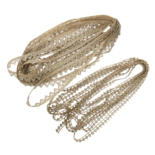 OSALADI 2 Rollen Multifunktionales Spitzenband für Diy Dekorationsbänder Elegantes Wasserlösliches Stickereiband für Nähprojekte und Kleidungsgestaltung von OSALADI