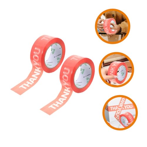OSALADI 2 Rollen Pinkes Verpackungsband Selbstklebend DIY Geschenkverpackung Klebeband Paketband mit Thank You Aufdruck Vielseitig für Geschenkverpackungen und Dekorationen OSALADI 2 Rollen Pinkes Verpackungsband Selbstklebend DIY Geschenkverpackung Klebeband Paketband mit Thank You Aufdruck Vielseitig für Geschenkverpackungen und Dekorationen von OSALADI