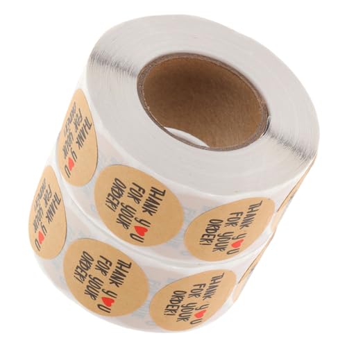 OSALADI 2 Rollen Runde Danke Aufkleber Rollsticker für Geschenktüten Verpackungen und Bastelprojekte Praktische Selbstklebende Etiketten für Hochzeiten und Partys OSALADI 2 Rollen Runde Danke Aufkleber Rollsticker für Geschenktüten Verpackungen und Bastelprojekte Praktische Selbstklebende Etiketten für Hochzeiten und Partys von OSALADI