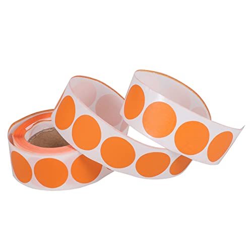 OSALADI 2 Rollen Selbstklebende Etiketten Aufkleber Orange für Partys und Dekoration Diy Beschriftungen für Anlässe und von OSALADI