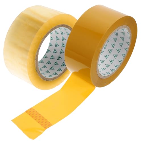 OSALADI 2 Rollen Transparentes Verpackungsband Breites Strapazierfähiges Klebeband mit Starkem Haftkleber Vielseitiges Packband für Umzugskartons und Versand Bopp material Hohe OSALADI 2 Rollen Transparentes Verpackungsband Breites Strapazierfähiges Klebeband mit Starkem Haftkleber Vielseitiges Packband für Umzugskartons und Versand Bopp material Hohe von OSALADI